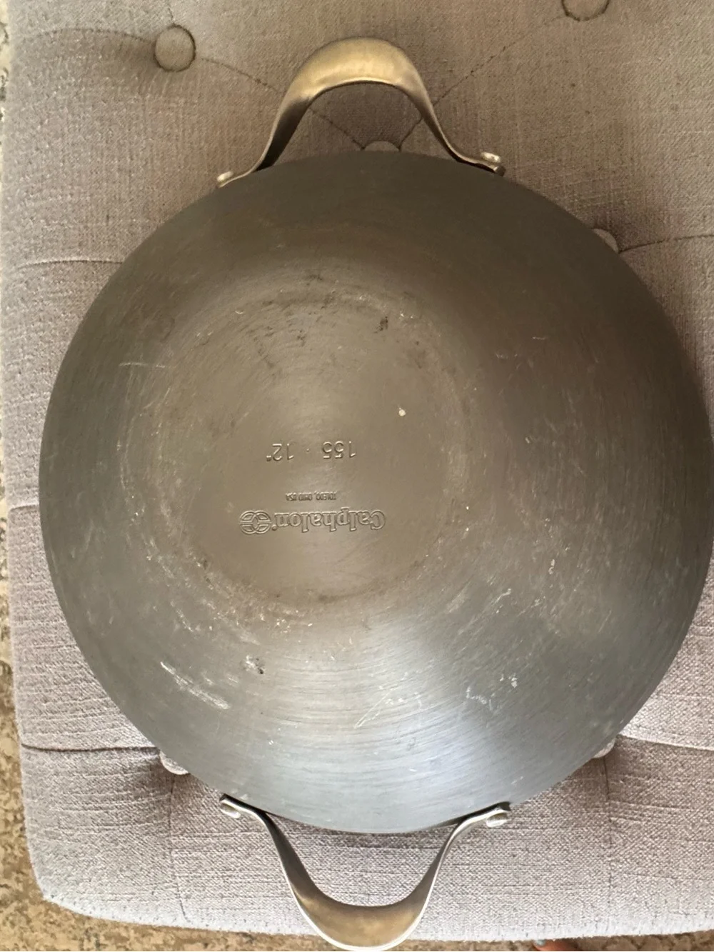 Calphalon Black Nonstick Wok with Helper Handle